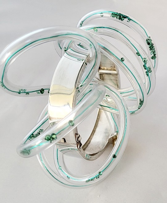 Zilveren slavenarmband